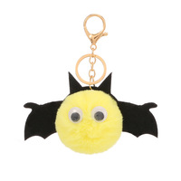 Porte-clés en peluche chauve-souris amusant pour Halloween, accessoire de sac, pendentif, cadeau en gros transfrontalier