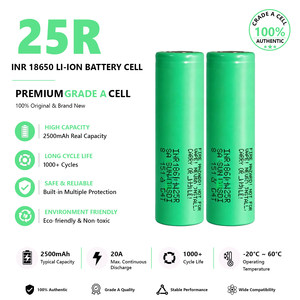 แบตเตอรี่ Victpower INR18650 25R 2500mAh เกรด A ลิเธียมไอออน 3.6V แบตเตอรี่แบบชาร์จได้ แบตเตอรี่สำหรับอุปกรณ์อิเล็กทรอนิกส์สำหรับผู้บริโภค - Product Image 2