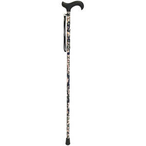 Bastone da Passeggio Estensibile, Bastoni da Passeggio per Anziani, Fiori Blu KMINA K10025 - Product Image 4