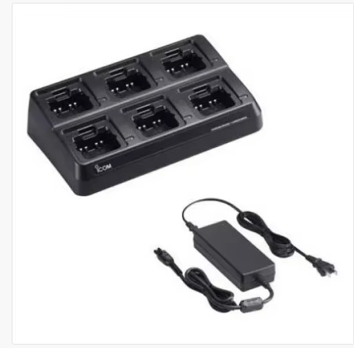 Sanda ICOM Bc-214 #28 6-way Charger Intelligent Multi Charger for ICOM Walkie Talkie Two-Way Radio A16 F1100 V88 F29