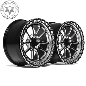 Jantes forgées Viaol Drag Racing Pack 19x10 19x11 5x120 légères, finition usinée, Beadlock, compatibles avec Chevy Camaro SS ZL1 RS - Product Image 2