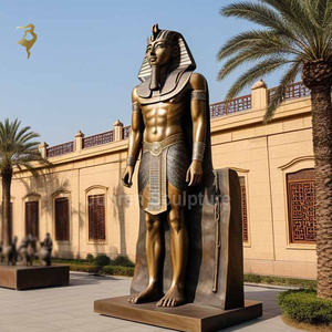 Бронзовая египетская статуя, религиозная скульптура из Анубиса, латунная египетская скульптура - Product Image 1