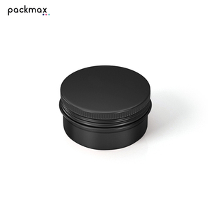 Multi-Size Black Aluminum <b>Tin</b> for Candle Car Wax Hair Wax - <b>Small</b> Metal Packaging Jar for Cosmetics Wholesale - Product Image 1