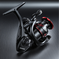 Reel Spinning ROOBLINOS GS All Metal 5.2:1 untuk Air Laut, Performa Tinggi untuk Memancing Ikan Mas, Tangan Kiri, Paduan Aluminium, Sungai