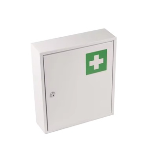 OEM de gran tamaño de metal de una sola puerta montado en la pared de acero galvanizado botiquín de primeros auxilios gabinete de primeros auxilios equipo médico recinto de metal - Product Image 2
