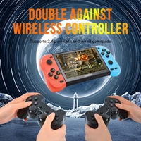Consola de juegos portátil Deluxe X50 Max con pantalla de 5.1 pulgadas para dos jugadores, más de 6000 juegos, compatible con gamepads inalámbricos