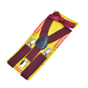 Wholesale Child Kids <strong>Suspenders</strong> <strong>Bow</strong> <strong>Tie</strong> <strong>Set</strong> Adjustable Elastic <strong>Suspender</strong> <strong>Set</strong> for Boys and Girls - Product Image 3