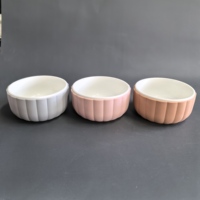 Bol en céramique moderne pour bébé avec manchon en silicone, assiettes antidérapantes à ventouse, ensemble de vaisselle pour l'alimentation des tout-petits