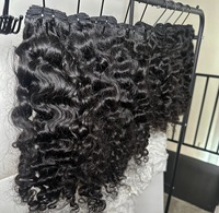 Extensions de cheveux brésiliens bruts 100% naturels, lisses comme des baguettes, en vrac pour tressage, mèches de 16 à 32 pouces, tissage de cheveux à double trame