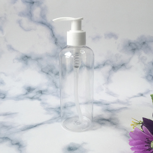 Bouteille cosmétique en plastique PET ambrée transparente NH Custom 200 ml 250 ml 300 ml 500 ml, bouteille de shampoing avec <span class=keywords><strong>pompe</strong></span> à lotion - Product Image 5
