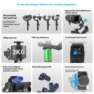 FeiyuTech Feiyu SCORP <span class=keywords><strong>Mini</strong></span> <span class=keywords><strong>3</strong></span> <span class=keywords><strong>Pro</strong></span> stabilizzatore <span class=keywords><strong>Gimbal</strong></span> professionale per fotocamera Smartphone stabilizzatori palmari con carico AI Tracker - Product Image 2