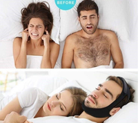 Sangle de mâchoire Airflow, mentonnière anti-ronflement réglable et respirante, solution efficace pour arrêter le ronflement et garder la bouche fermée