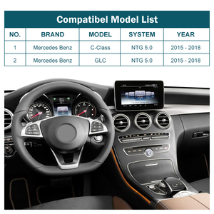 Hộp Giao Diện CarPlay Không Dây Đa Phương Tiện Hàng Đầu Cho Mercedes Benz C-Class W205 & GLC 2015-2018 Với Hệ Thống <span class=keywords><strong>NTG5.0</strong></span>/5.1/5.2 - Product Image 2