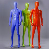 Maniquí de Fibra de Vidrio de Cuerpo Completo en Pose de Pie para Exhibición de Joyería en Tiendas de Ropa Masculina de Alta Gama, para Escaparates y Estantes