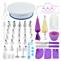 Ensemble d'outils de décoration de gâteaux de qualité supérieure avec poches à douille renforcées et embouts en acier inoxydable pour une utilisation à long terme