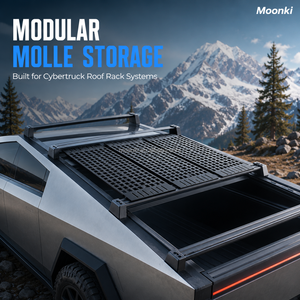 Kit de panneaux MOLLE pour porte-bagages de toit Cybertruck, rangement modulaire pour équipement de camping et de récupération - Product Image 2