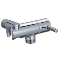 Ensemble de robinets de douche Shattaf Bidet en laiton poli A019 finition chromée robinet de salle de bain Jet souple pour ablution de toilette