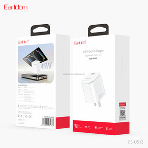 Chargeur GaN Earldom 45W conçu pour IP17 Pro/Pro Max, compatible iPhone, prise US, chargeur USB Type-C 45W. - Product Image 6