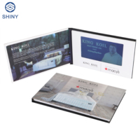 Livre vidéo OEM 2.4 "4.3" 5 "7" 10.1 "Brochure vidéo sur écran LCD Carte de vœux pour client VIP