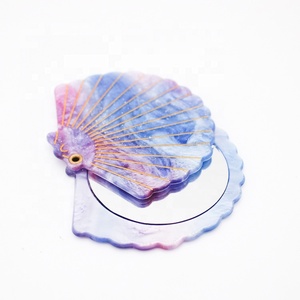 CANYUAN Hình Dạng Vỏ Tuyệt Đẹp Gương Acrylic Thân Thiện Với Môi Trường Acetate Làm Đẹp Trang Điểm Gương Mỹ Phẩm Bỏ Túi - Product Image 4