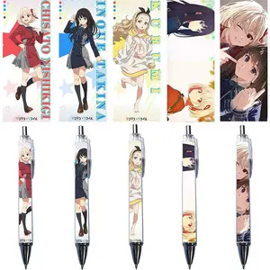 Japon animesi mekanik kalem 0.5mm Anime otomatik kalem 0.7mm tükenmez kalem ofis okul yazma kalem kırtasiye malzemeleri