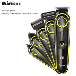 MARSKE 5012 5-en-1 eléctrica Kit de aseo doble de la hoja de afeitar oído, nariz barba y HairTrimmer - Product Image 1