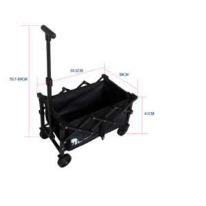 बीनकंपनी 4-पहिया पोर्टेबल फोल्डिंग पार्क उपयोगिता बच्चों वैगन अनुकूलित ओम समर्थन आउटडोर कैंपिंग समुद्र तट ट्रॉली के लिए - Product Image 1