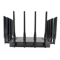 Enrutador de tres bandas WiFi 7 de máxima velocidad, Mbps 19000, 2,5G, WAN, Dual SIM, 5G, módem CPE con antenas externas para el hogar y la Oficina