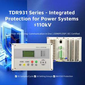 Unidad de Monitoreo de Barras Colectoras TDR931S con Entradas de Doble Voltaje - Entrada Analógica de 12 Canales - Protección de Línea y Protección de Barras Colectoras - Product Image 6