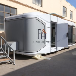 Contenedor Plegable Prefabricado Móvil <span class=keywords><strong>de</strong></span> Acero y <span class=keywords><strong>Madera</strong></span> <span class=keywords><strong>de</strong></span> 40 pies, Diseño Moderno, Transpirable, 1 Año <span class=keywords><strong>de</strong></span> Garantía, para Villa, Oficina, Hotel, Kiosco - Product Image 1