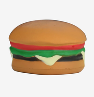Jouets anti-stress en mousse en forme de hamburger personnalisés avec logo, cadeaux promotionnels pour le bureau d'entreprise