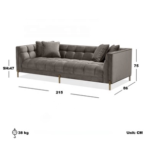 ATUNUS sofá seccional modular nórdico de plumas fácil y conveniente salas de estar cómodo sofá blanco con Chaise - Product Image 2