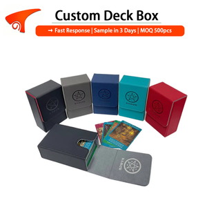 Jeu de cartes de tarot Torson 100+ en cuir PU écologique avec boîte de rangement à coins carrés compatible avec les jeux de société - Product Image 1