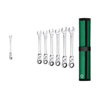 Jeu de clés mixtes de 11 mm en acier au chrome-vanadium, outils à main en acier au carbone pour usage industriel, métrique 17 mm