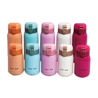 Mug thermique personnalisé à rabat de 200 ml en acier inoxydable, bouteille isotherme pour enfants à ouverture facile avec couvercle à bouton