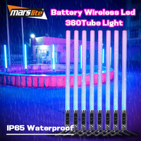 Projecteur LED PAR 4*20W à piles, étanche IP65, DMX512 sans fil, pour DJ, discothèque, mariage