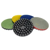 Disque de polissage diamanté à eau 4 x 100 mm de diamètre, qualité industrielle, pour marbre, granit, pierre, béton, meuleuse d'angle