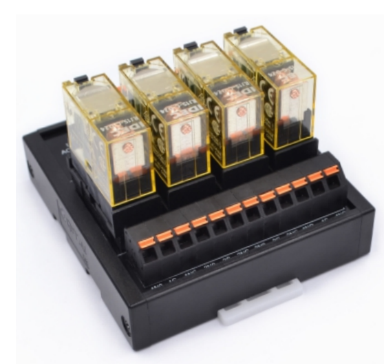 QMY604SL 250V 12A 4 Bit Epoxy Sealed Power Relay Module Surge Absorber 1C 1O LED for Industrial Heater Load Protection