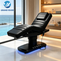 Table de massage électrique multifonctionnelle, table de massage réglable à 3 moteurs, lit de beauté blanc pour salon, spa, lit pour extensions de cils, à vendre