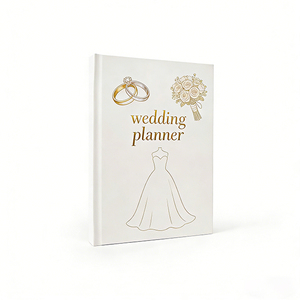 Agenda Matrimoniale Personalizzata con Copertina Rigida, Libro degli Ospiti Personalizzato per la Sposa, Diario Quotidiano, Organizer, Taccuino A5 - Product Image 1