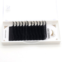 Véritable vison personnalisé plateau d'extension de cils individuels doux faux Extensions de cils individuels cils individuels Semi permanents