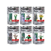 Set de Cuentas Fusibles 3D para Manualidades con Diseño de Plantas en Maceta, Kit de Cuentas para Planchar para Niños, Educación DIY y Habilidades Motoras Finas, Juguete de Flores 3D