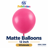 Ballons en latex rose brillant en gros, 12 pouces, 100 unités, CE/EN71/BSCI/CPC OEM/ODM - pour les fournitures de fête d'anniversaire et de baby shower