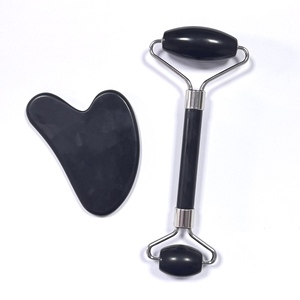 Black Xiuyan <b>Jade</b> Massage For Face Skin Revitalizer Home Use Black <b>Jade</b> <b>Roller</b> Set - Product Image 4
