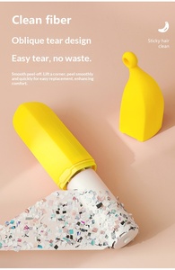 Cute Banana Sticky Hair Remover Remove Fur Cartoon Hair Remover Dual Sided Hair Scraper Replaceable Clothing Hair Remover - Product Image 5