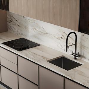 Mueble de Cocina a Medida con Diseño en Forma de U, Estilo Americano, con Panel <span class=keywords><strong>Empotrado</strong></span> y Isla, para Apartamentos en el Reino Unido - Product Image 5