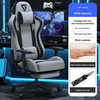 Chaise pivotante réglable inclinable ergonomique E-Sports Table de jeu confortable et longue assise pour les utilisateurs d'ordinateur de dortoir d'étudiants