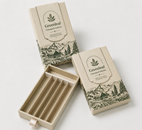 Emballage personnalisé résistant aux enfants, boîte à cigarettes de luxe, emballage de cônes pré-roulés pour herbes sèches avec logo