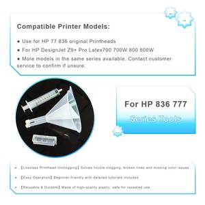 BOMA - Druckkopf-Reinigungswerkzeuge für HP <span class=keywords><strong>777</strong></span> 836 Druckkopfdüse für HP DesignJet Z9+ Pro Latex700 700W <span class=keywords><strong>800</strong></span> 800W - Product Image 2