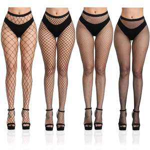 Vente chaude femmes longues Sexy bas résille résille Leggings collants maille bas Lingerie peau cuisse haute bas - Product Image 1